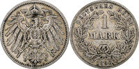 GERMANY - EMPIRE Mark Coin, Wilhelm II, Berlin, VF(20-25), Silver, KM:14 -