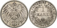 GERMANY - EMPIRE Mark Wilhelm II, Stuttgart, Silver, KM:14 -