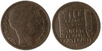 France 10 Francs Coin, Turin, Beaumont le Roger -