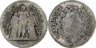 France 5 Francs Union et Force, Bordeaux, Silver, KM:639.5 -