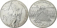 France 100 Francs Coin, Paris, Silver, KM:1017, Gadoury:924 -
