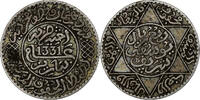 Morocco 1/4 Rial, 2-1/2 Dirhams MOROCCO, bi-Bariz, KM #31, Silver,... -