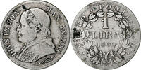 ITALIAN STATES Lira Rome, KM #1378, Silver, 4.95 -