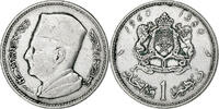 Morocco Dirham MOROCCO, Paris, KM #55, Silver, 6.02 -