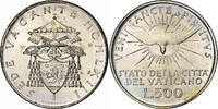 Vatican 500 Lire Sede Vacante, Rome, Silver, KM:75 -