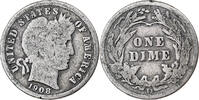 United States Dime Barber, Denver, Silver, KM:113 -