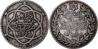 Morocco 1/2 Rial, 5 Dirhams Coin, 'Abd al-Hafiz, bi-Bariz, Paris -