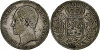 Belgium 5 Francs, 5 Frank Leopold I, Silver, KM:17 -