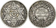 Morocco 200 Francs Mohammed V, Paris, Silver, KM:53 -