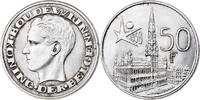 Belgium 50 Francs Coin, Baudouin I, Brussels World Fair, Brussels -