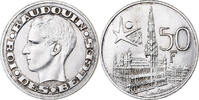 Belgium 50 Francs Coin, Baudouin I, Brussels World Fair, Brussels -