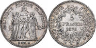 France 5 Francs Coin, Hercule, Bordeaux, Silver, KM:820.2 -