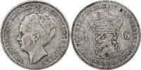 Netherlands Gulden Coin, Wilhelmina I, Silver, KM:161.1 -