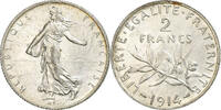France 2 Francs Coin, Semeuse, Paris, Silver, KM:845.1 -