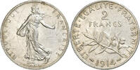 France 2 Francs Coin, Semeuse, Paris, AU(55-58), Silver, KM:845.1 -