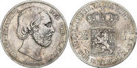 Netherlands 2-1/2 Gulden William III, Silver, KM:82 -