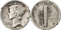 United States Dime Mercury Dime, U.S. Mint, Silver, KM:140 -