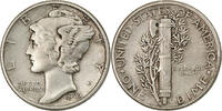 United States Dime Mercury Dime, U.S. Mint, Silver, KM:140 -