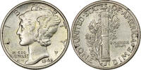 United States Dime Mercury, Philadelphia, Silver, KM:140 -