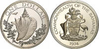 Bahamas Dollar BAHAMAS, Franklin Mint, KM #65a, Silver, 34, 18.19 -