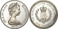 Isle of Man Crown ISLE OF MAN, Pobjoy Mint, KM #41a, Silver, 38.5, 28.36 -
