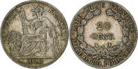 French Indochina 20 Cents French Indo-China, Paris, Silver, KM:17.1 -