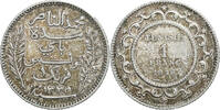 Tunisia Franc Muhammad al-Nasir Bey, Paris, Silver, KM:238 -