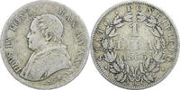Italian States Lira Coin, ITALIAN STATES, PAPAL STATES, Pius IX, Roma -