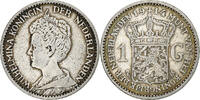 Netherlands Gulden Coin, Wilhelmina I, Silver, KM:148 -