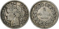 France 2 Francs Cérès, Bordeaux, Silver, KM:816.2 -