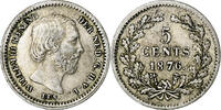 Netherlands 5 Cents Coin, William III, Silver, KM:91 -
