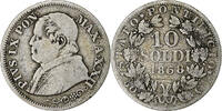 Italian States 10 Soldi, 50 Centesimi ITALIAN STATES, PAPAL STATES, Pius IX, 10 Soldi, 1868 XXIII, Rome -