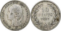 Netherlands 10 Cents Wilhelmina I, Monnaie Royale des Pays Bas, Silver -