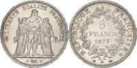 France 5 Francs Coin, Hercule, Paris, Silver, KM:820.1 -