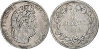 France 5 Francs Coin, Louis-Philippe, Nantes, Silver -