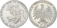 Federal Republic of Germany 10 Mark Coin, Germany, Olympics, Stuttgart, Silver, KM 132 -