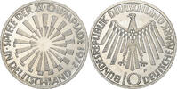Federal Republic of Germany 10 Mark GERMANY - FEDERAL REPUBLIC, Stuttgart, Silver, KM:130 -
