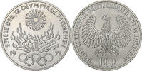 Federal Republic of Germany 10 Mark GERMANY - FEDERAL REPUBLIC, Hambourg, Silver, KM:135 -