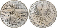 Federal Republic of Germany 5 Mark Coin, GERMANY - FEDERAL REPUBLIC, 175th Anniversary - Birth of Felix Bartholdy -