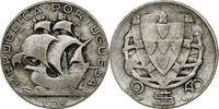 Portugal 2-1/2 Escudos Silver, KM:580 -