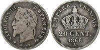 France 20 Centimes Napoleon III, Napoléon III, Paris, Silver -