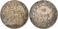 French Indochina 10 Cents French Indo-China, Paris, Silver -
