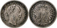 Austria 10 Kreuzer Franz Joseph I, Vienna, Billon, VF(30-35) -