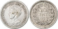 Netherlands 10 Cents Wilhelmina I, Utrecht, Silver, KM:145 -