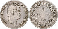 France 5 Francs Coin, Louis-Philippe, Lille, Silver -