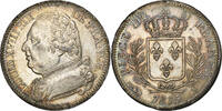 France 5 Francs Coin, Louis XVIII, Louis XVIII, 1815/4, Limoges -
