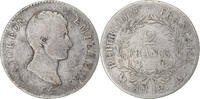 France 2 Francs Coin, Napoleon I, Paris, Silver, Gadoury:495 -