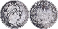 France 5 Francs Louis-Philippe, Paris, Silver, KM:735.1 -