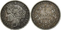 5 Francs 1850 A Frankreich Münze, Cérès, Paris, SS, Silber, KM:761.1 SS
