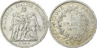5 Francs 1875 A Frankreich Hercule, Paris, SS+, Silber, KM:820.1, Gadoury:745a SS+